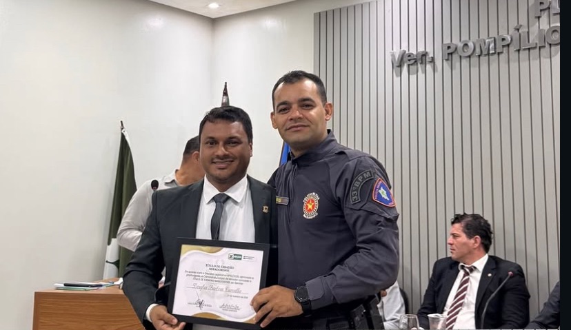 MIRADOR-Comandante&nbsp;Douglas Barbosa&nbsp;recebe título de cidadão Miradorense e é homenageado em sessão solene na câmera de&nbsp;vereadores